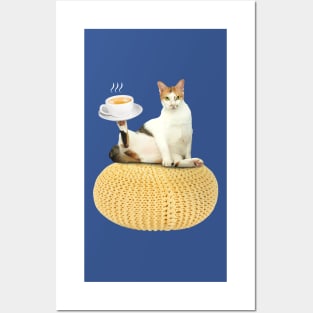 Cappuccino Cat Posters and Art